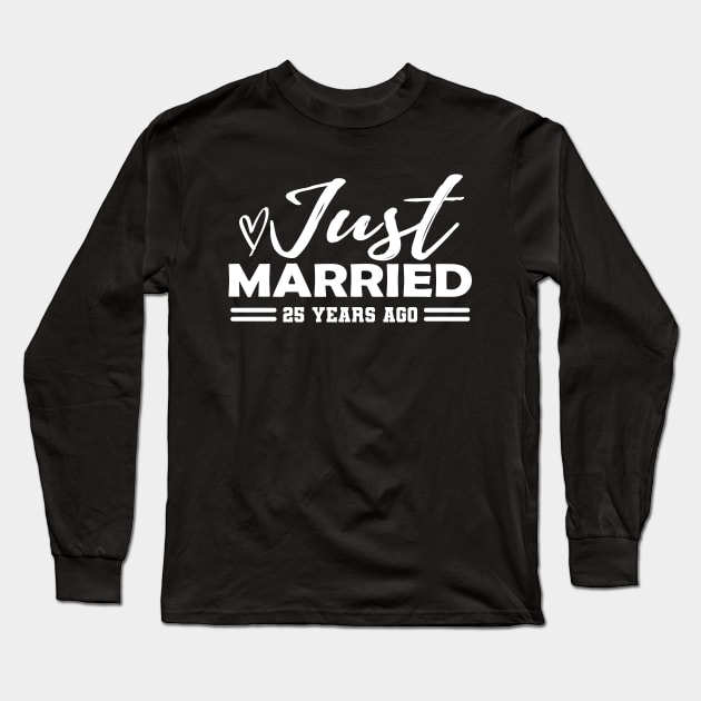 25th Wedding Anniversary - 25 years anniversary Long Sleeve T-Shirt by KC Happy Shop